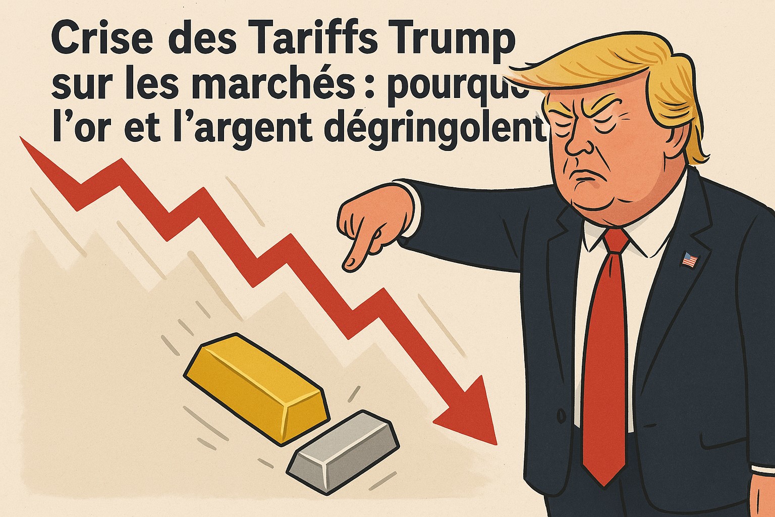 Crise des Tariffs Trump sur les marchés : pourquoi l’or et l’argent dégringolent ?